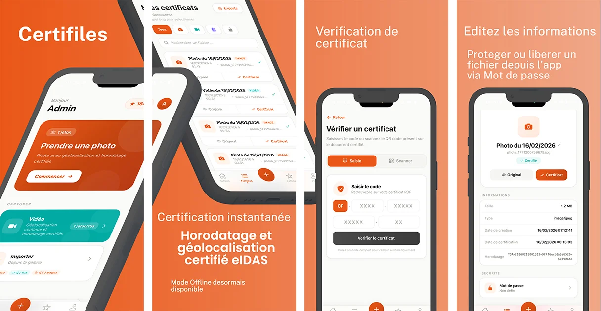 Certifiles V2 : la nouvelle version de l'app de certification numérique est disponible