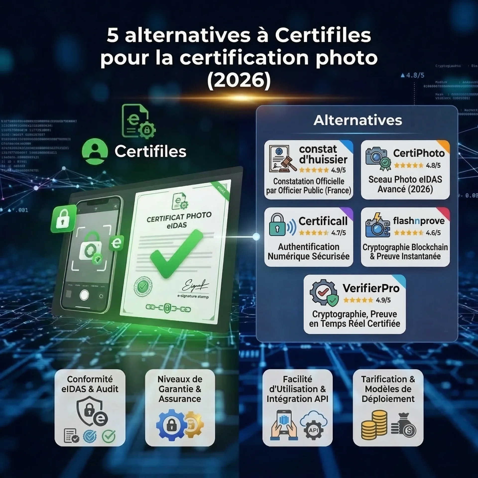 5 alternatives à Certifiles pour la certification photo (2026)