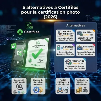 5 alternatives à Certifiles pour la certification photo (2026)